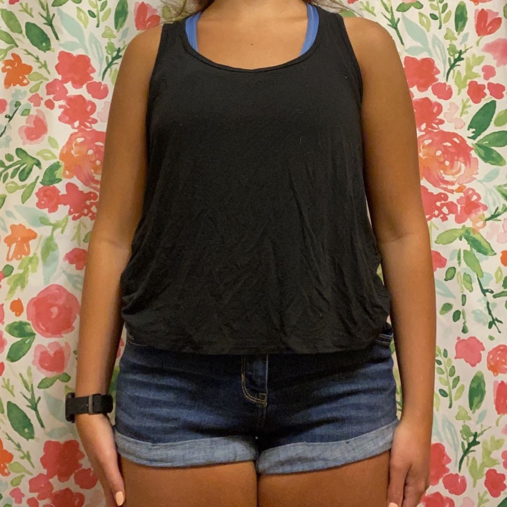 CUTE BLACK TANK TOP - Picture 3 of 4